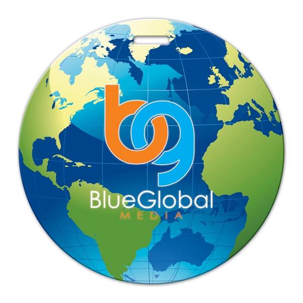 Custom color option for Globe Shaped Luggage Tag