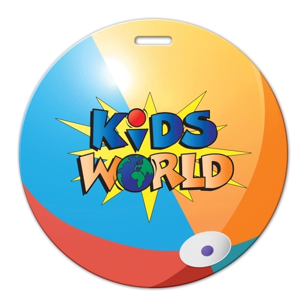 Multi Color color option for Beach Ball Shaped Luggage Tag