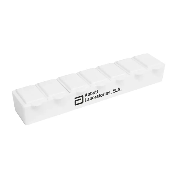 Solid White color option for 7 Day Pill Box