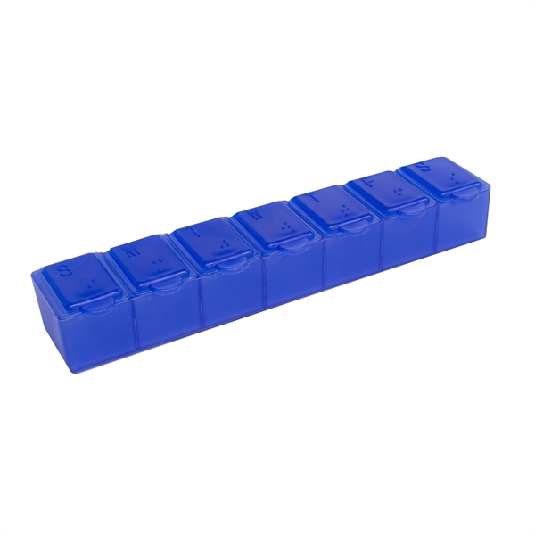 Translucent Blue color option for 7 Day Pill Box