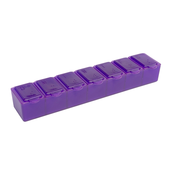 Translucent Purple color option for 7 Day Pill Box