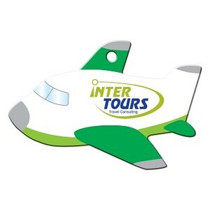 Photo of Green Plane Shaped Luggage Tag