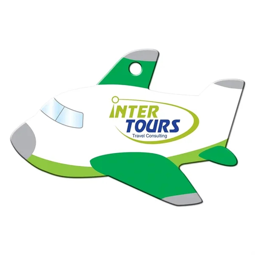 Main photo of Green Plane Shaped Luggage Tag