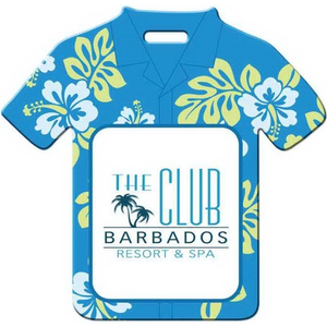 Photo of Hawaiian Shirt Shaped Luggage Tag