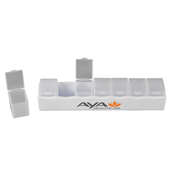 Frost-White color option for Portable Individual Pill Box
