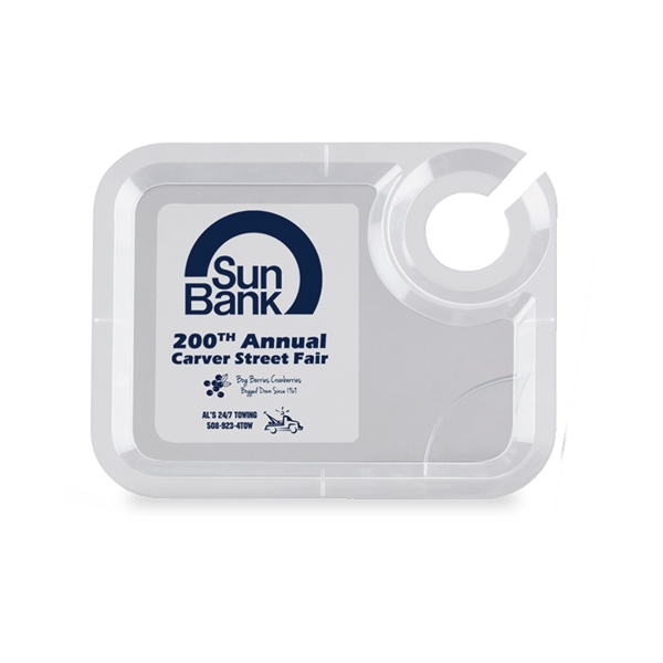 Clear color option for Extra Hand Snack & Beverage Tray