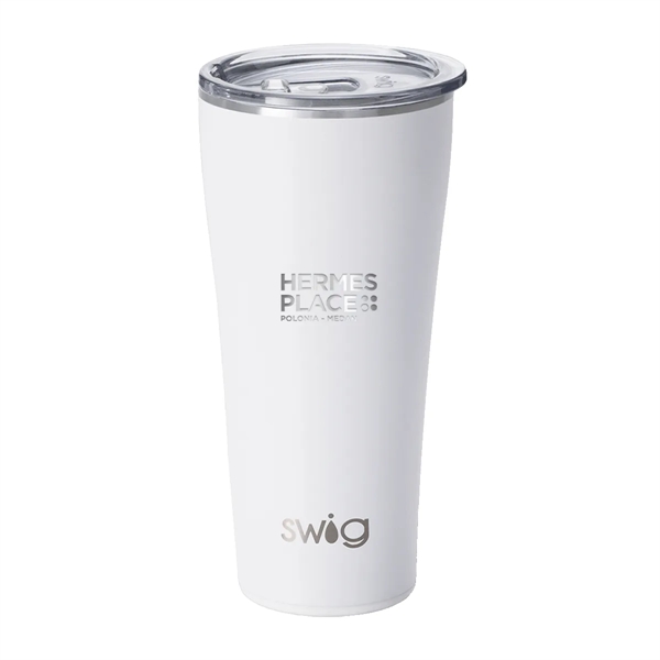 Matte White color option for Swig® 32 Oz. Matte Tumbler, Laser, Standard