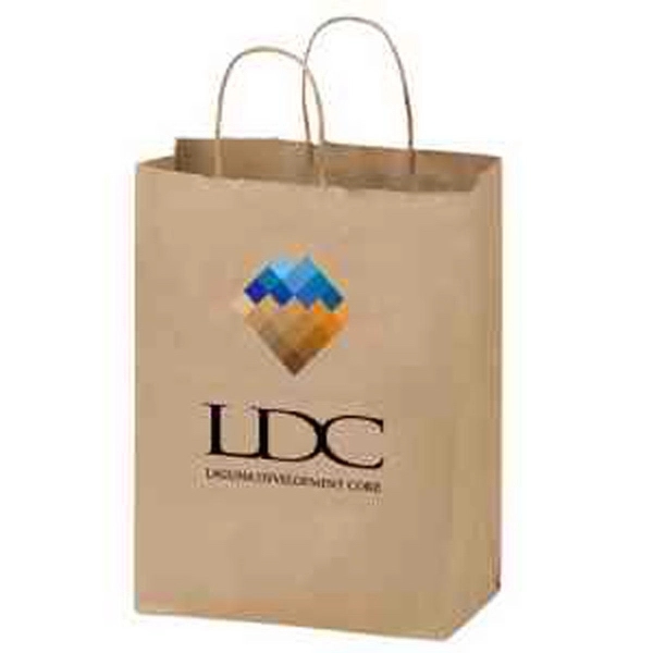 Natural Kraft Brown color option for Natural Kraft 2 Bottle Wine Tote In Cmyk   Color Evolution