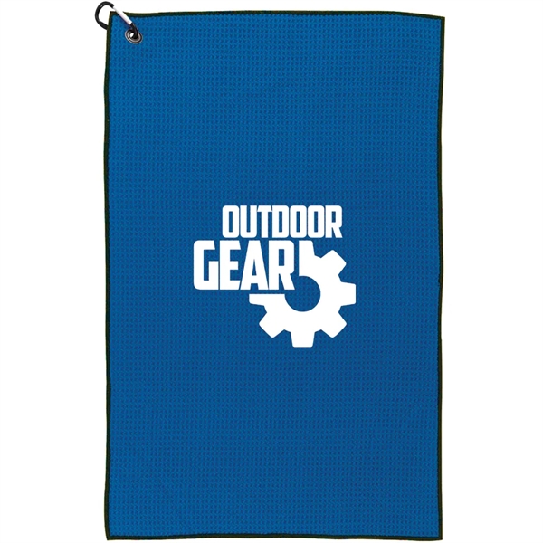 Royal color option for 26" X 16" Waffle Weave Golf Towel