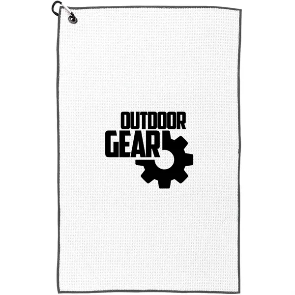 White color option for 26" X 16" Waffle Weave Golf Towel