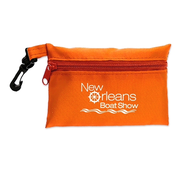 Orange color option for Polyester Zip Tote