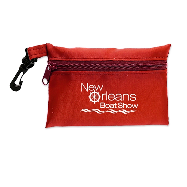 Red color option for Polyester Zip Tote