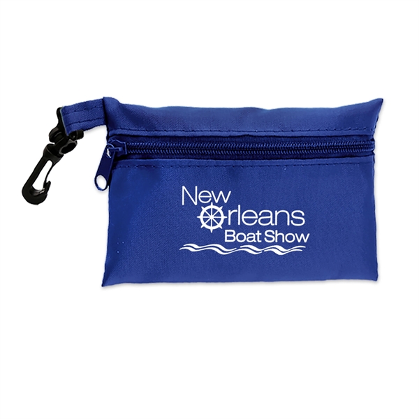 Royal Blue color option for Polyester Zip Tote