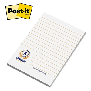Photo of Post It® Custom Printed Notepad   4" X 6"