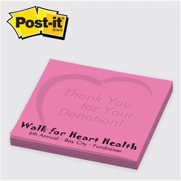 Light Cherry Blossom color option for Post It® Custom Printed Notepad   3" X 3"