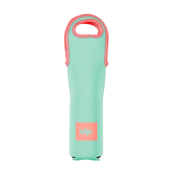 Aqua Pms 2230 color option for Wine Tote Single
