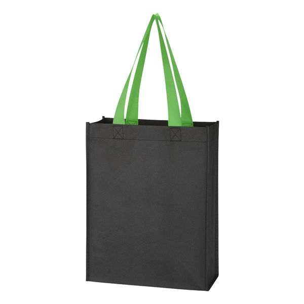 Black With Lime color option for Non Woven Mini Tote Bag