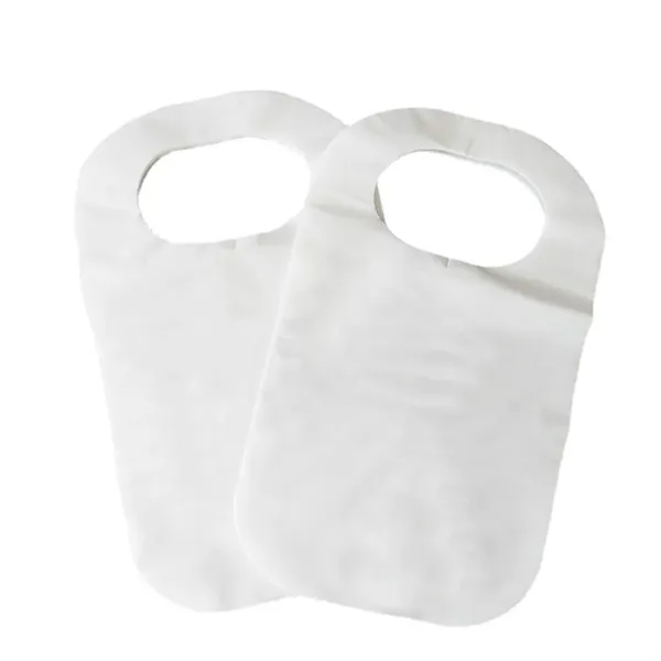 White color option for Non Woven Disposable Adult Bib