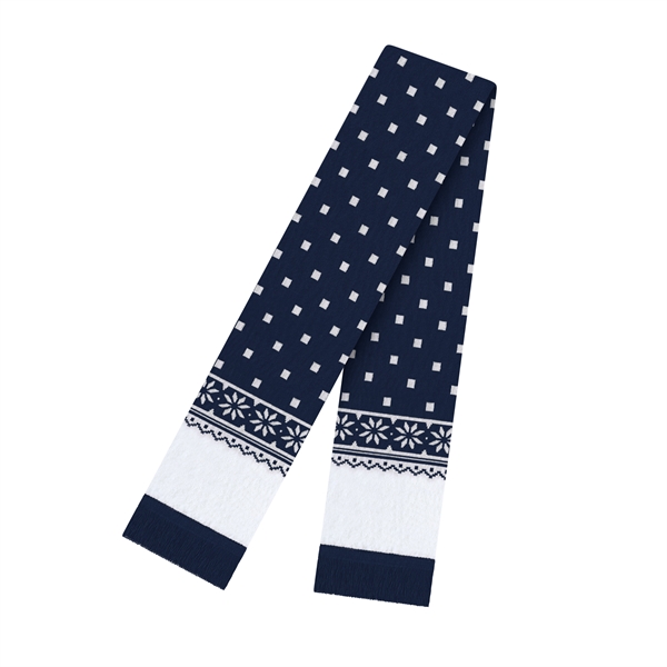 True Navy color option for In Stock Snowflake Scarf