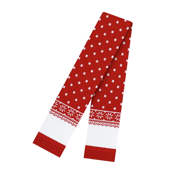 True Red color option for In Stock Snowflake Scarf