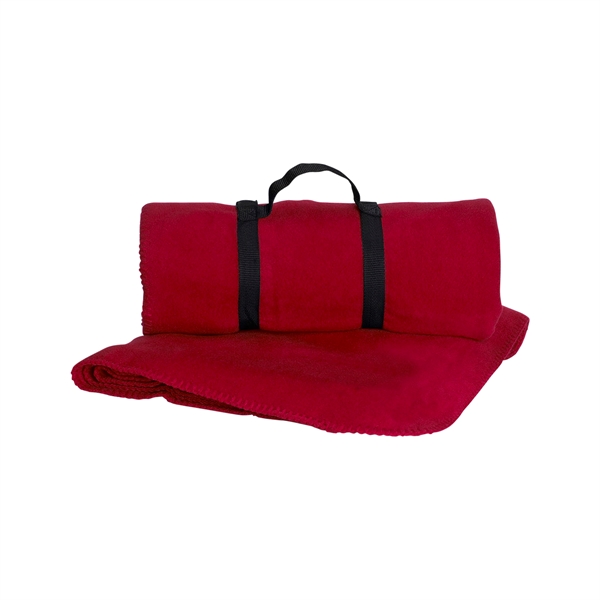Sport Red color option for Vantek™ Fleece Blanket