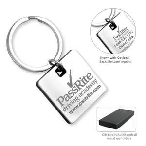 Photo of Cube Laser Engraved Metal Keyholder