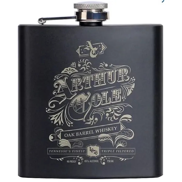 Silver color option for Saratoga Stainless Flask 6 Oz