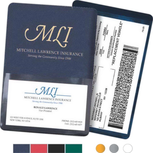 Photo of Vinyl Insurance Card, Holder W/ Clear Front Pocket