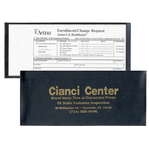 Black color option for Large Insurance Card Holder