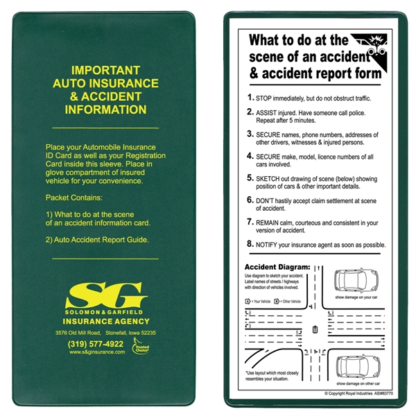 Green color option for Insurance Card Holder Kit