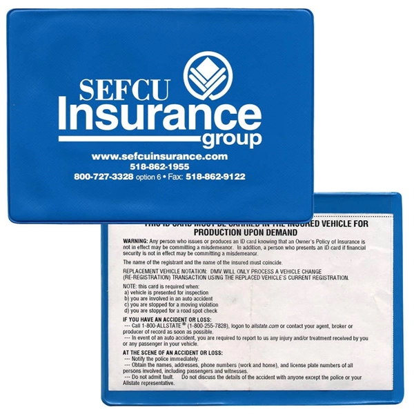 Navy Blue color option for Insurance Card Holder