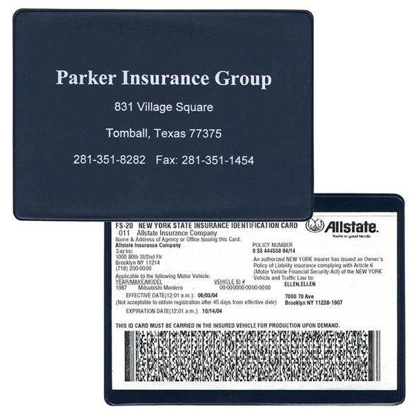 White color option for Insurance Card Holder