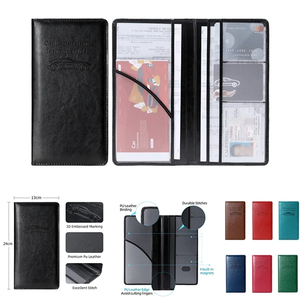 Photo of Pu Leather Car Registration Insurance Card Holder