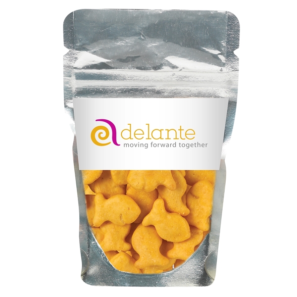 Clear color option for Resealable Clear Pouch With Goldfish® Crackers
