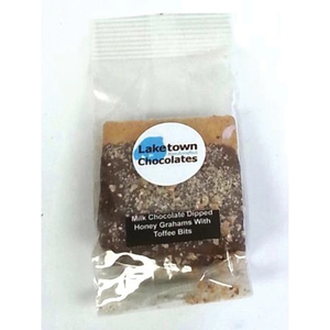 Photo of 2 Pc Milk Chocolate Dipped Graham Crackers With Toffee Bits