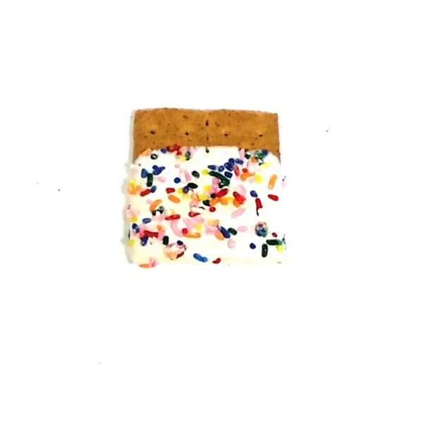 Clear color option for 1pc Milk Chocolate Dipped Grahams With Sprinkles