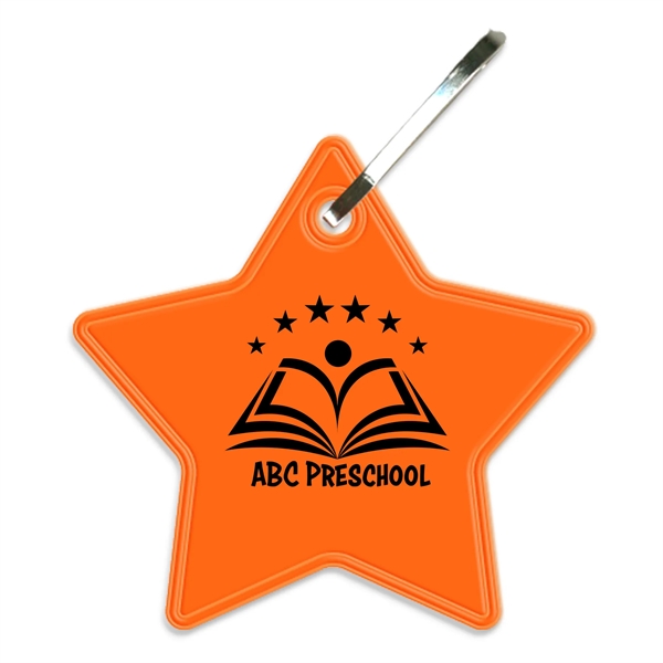 Fluorescent Orange color option for Star Zipper Pull