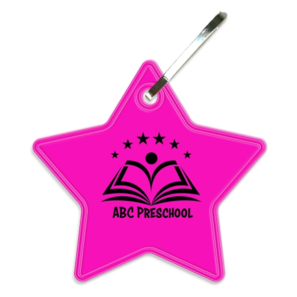 Fluorescent Pink color option for Star Zipper Pull