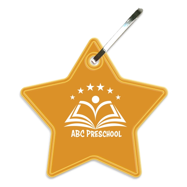 School Bus Yellow color option for Star Zipper Pull