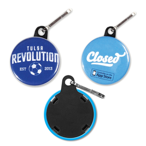 Photo of 1.25" Circle Celluloid Zipper Pulls