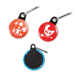 Photo of 1" Circle Celluloid Zipper Pulls