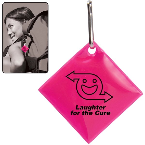 Neon Pink color option for Diamond Reflective Zipper Pulls