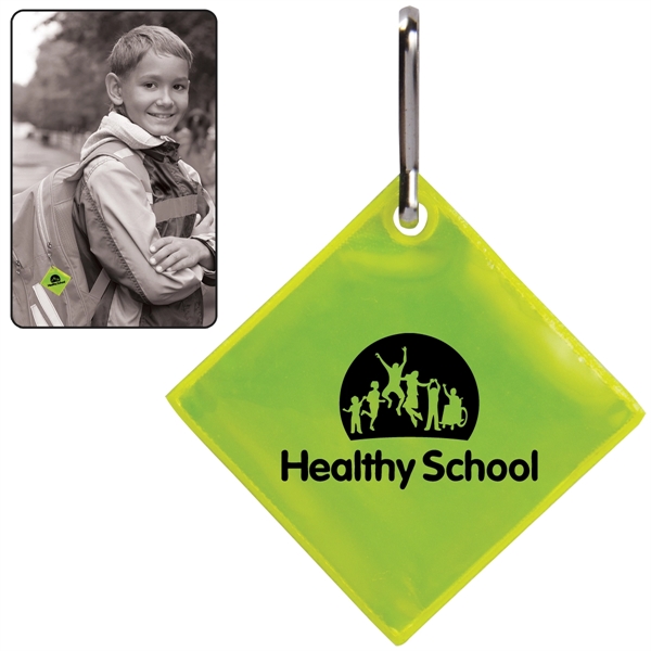 Neon Yellow color option for Diamond Reflective Zipper Pulls