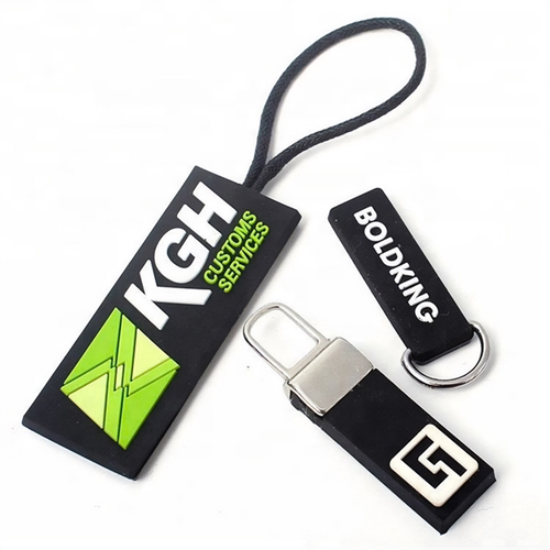 Photo of 3 D Logo Silicone Zipper Pull