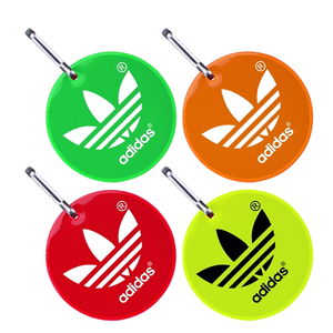 Photo of Round Shaped Safety Reflector Zipper Pull W/ Metal Clasp