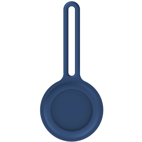 Blue color option for Silicone Air Tag Holder W/ Carrying Loop Custom Luggage Tag