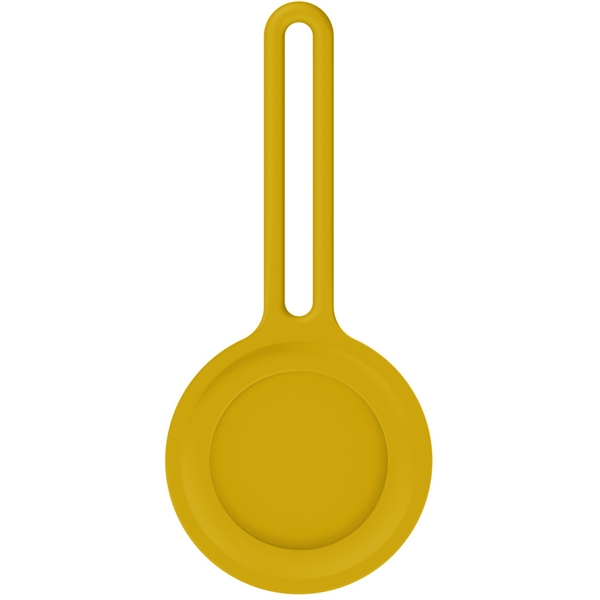 Yellow color option for Silicone Air Tag Holder W/ Carrying Loop Custom Luggage Tag