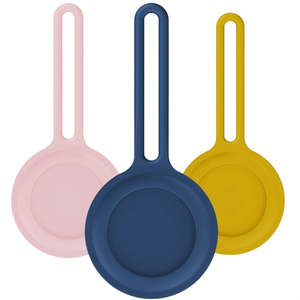 Photo of Silicone Air Tag Holder W/ Carrying Loop Custom Luggage Tag