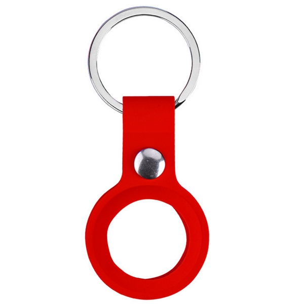 Red color option for Abs Air Tag Holder W/ Keyring Custom Luggage Tag