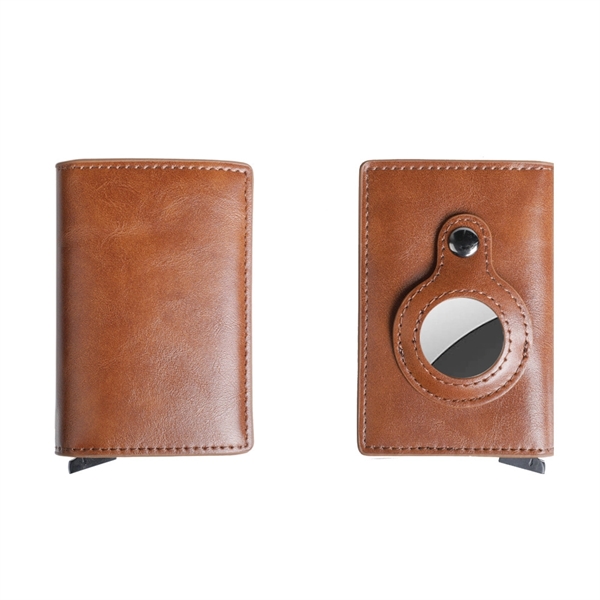 Brown color option for Rfid Air Tag Slim Wallet